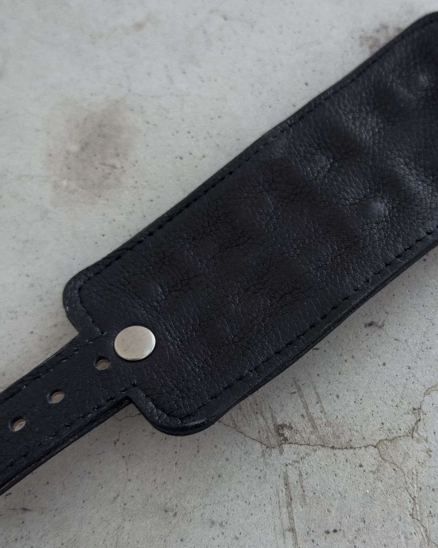 Leopard Print Leather Studded Bracelet