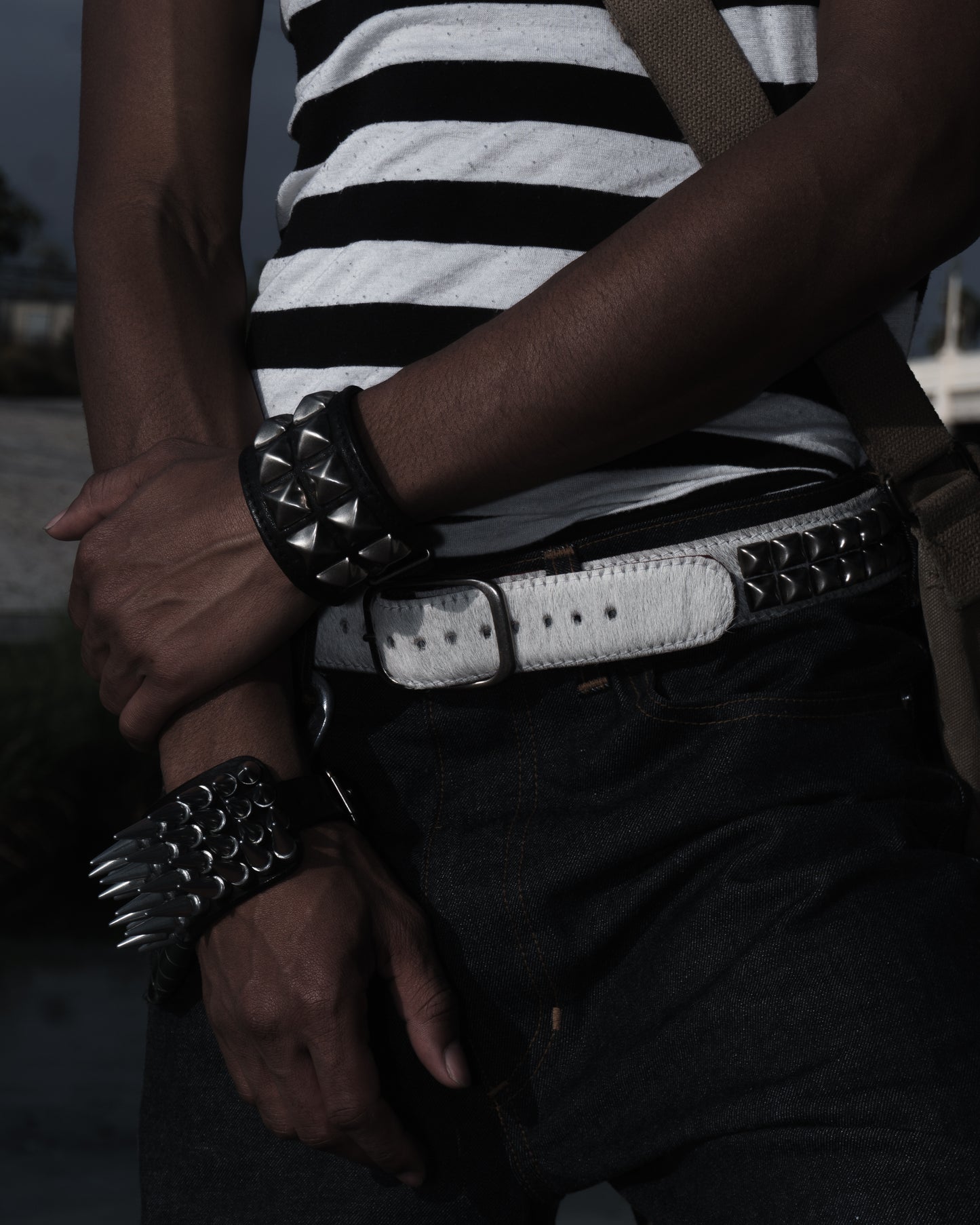 Lambskin Studded Bracelet