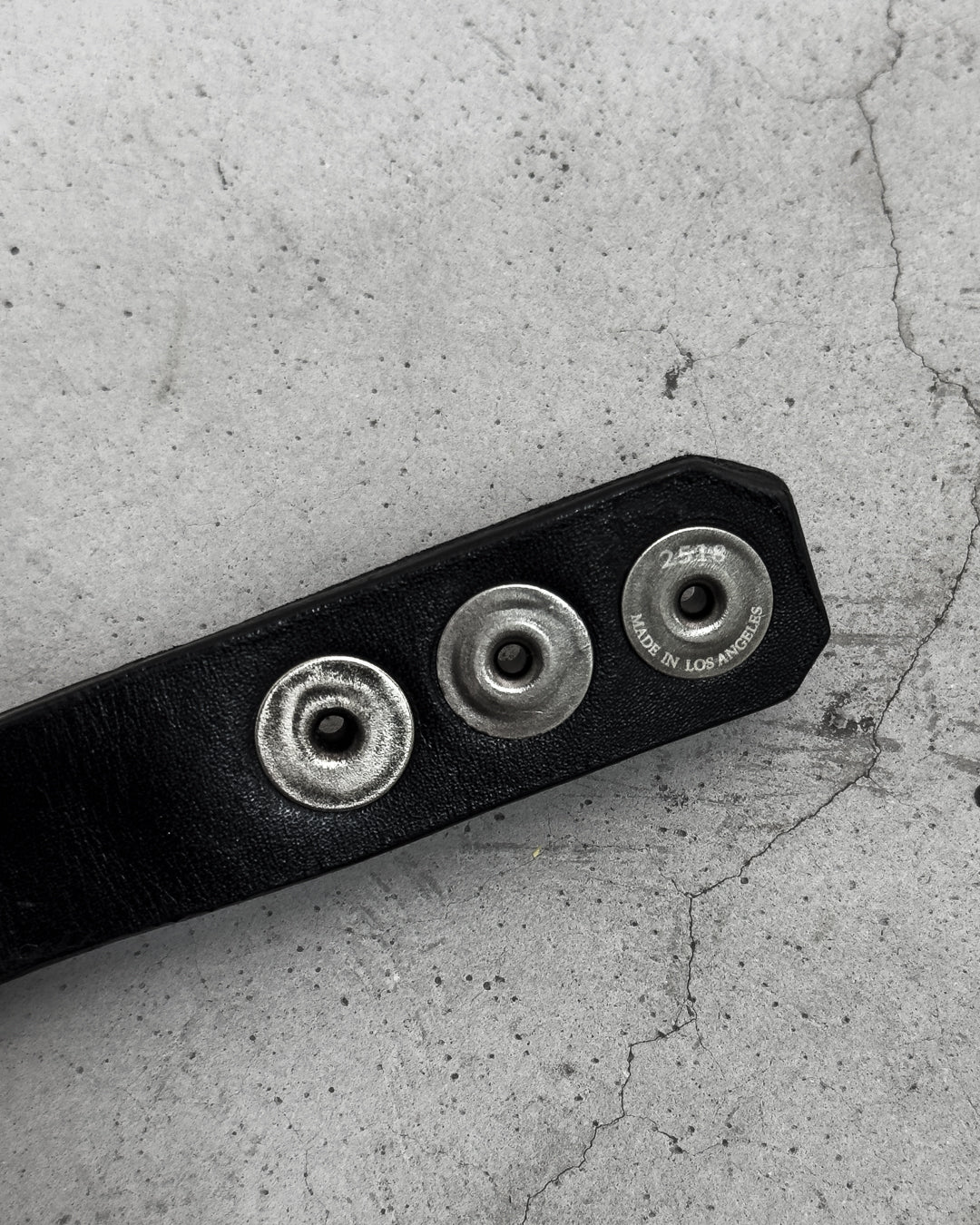 Engraved Pyramid Snap Bracelet