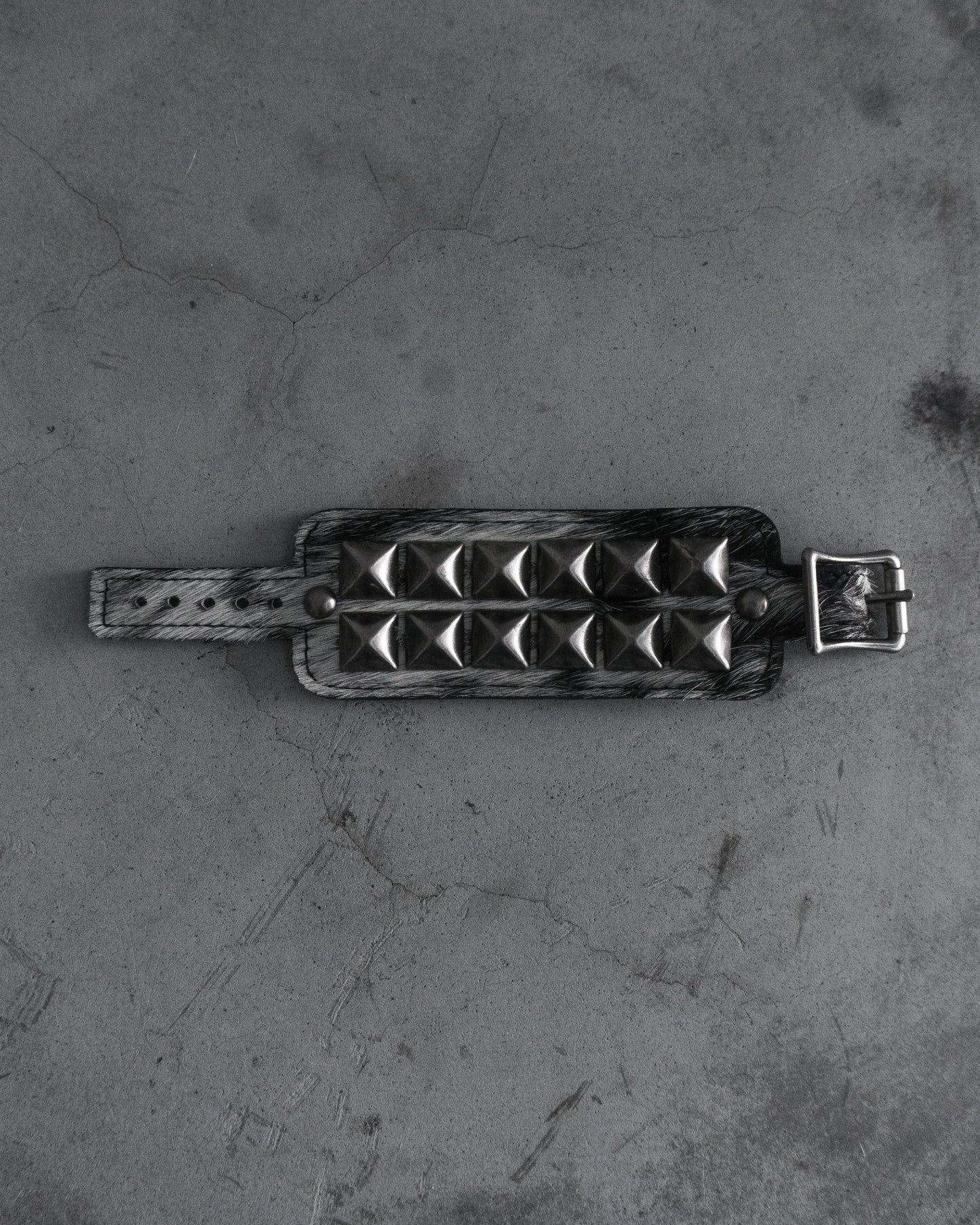 Cowhide Studded Bracelet