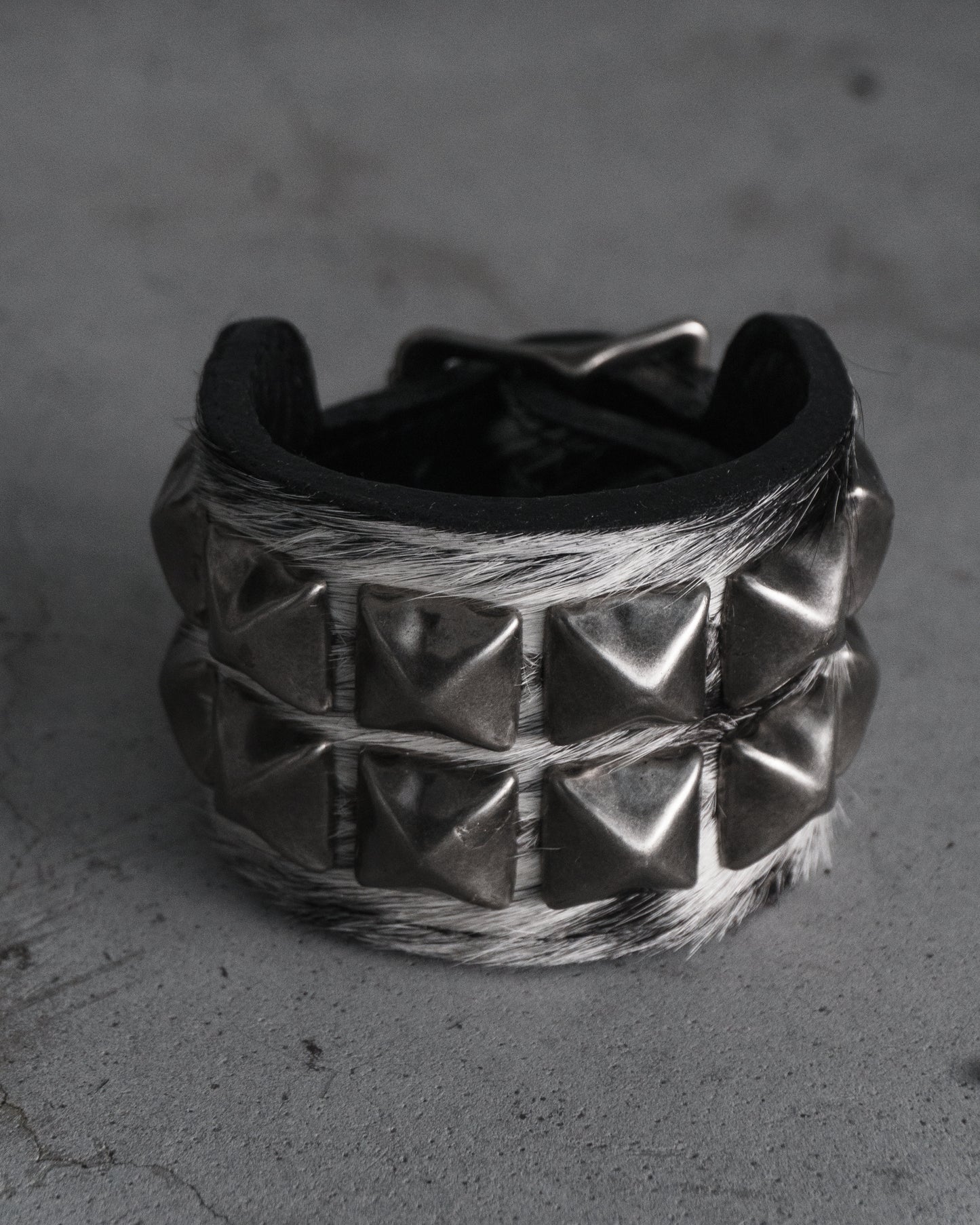 Cowhide Studded Bracelet