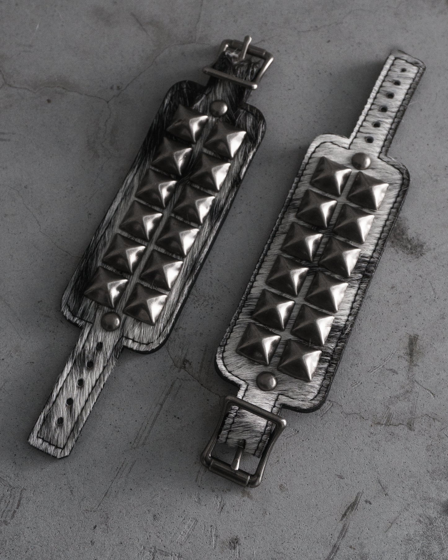 Cowhide Studded Bracelet