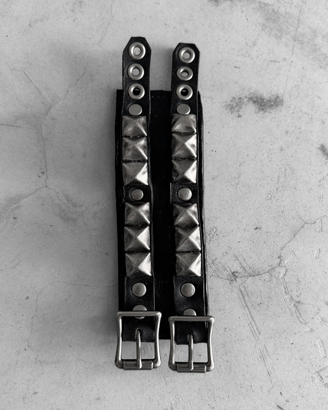Double Strap Studded Bracelet