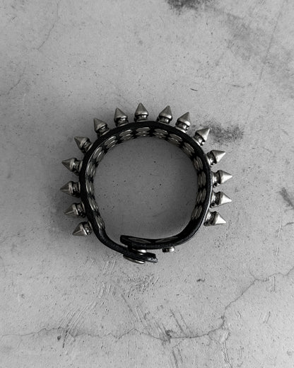 3 Row Spiked Snap Bracelet