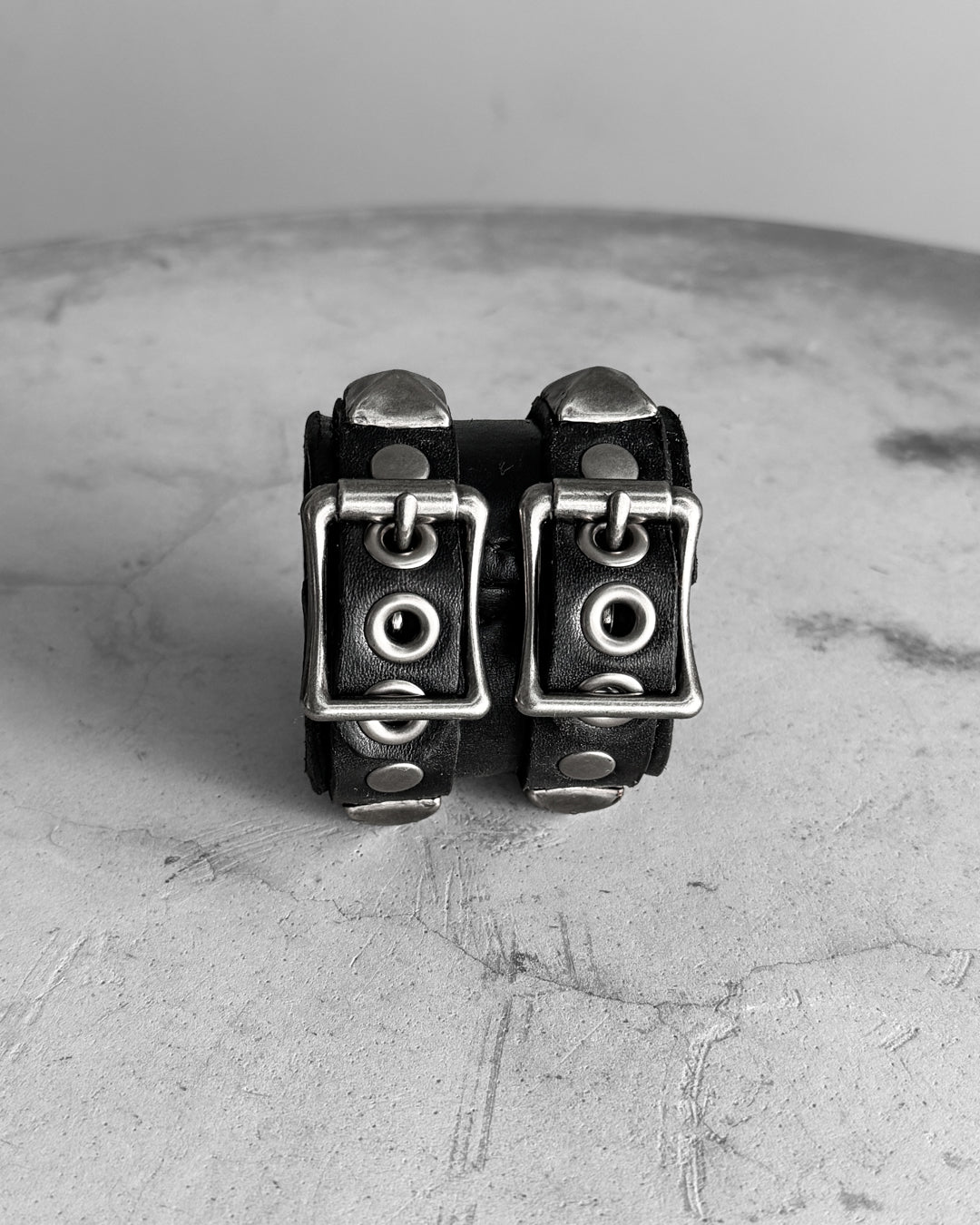 Double Strap Studded Bracelet