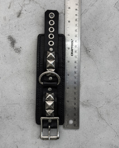 Engraved Studded Single Strap Bracelet