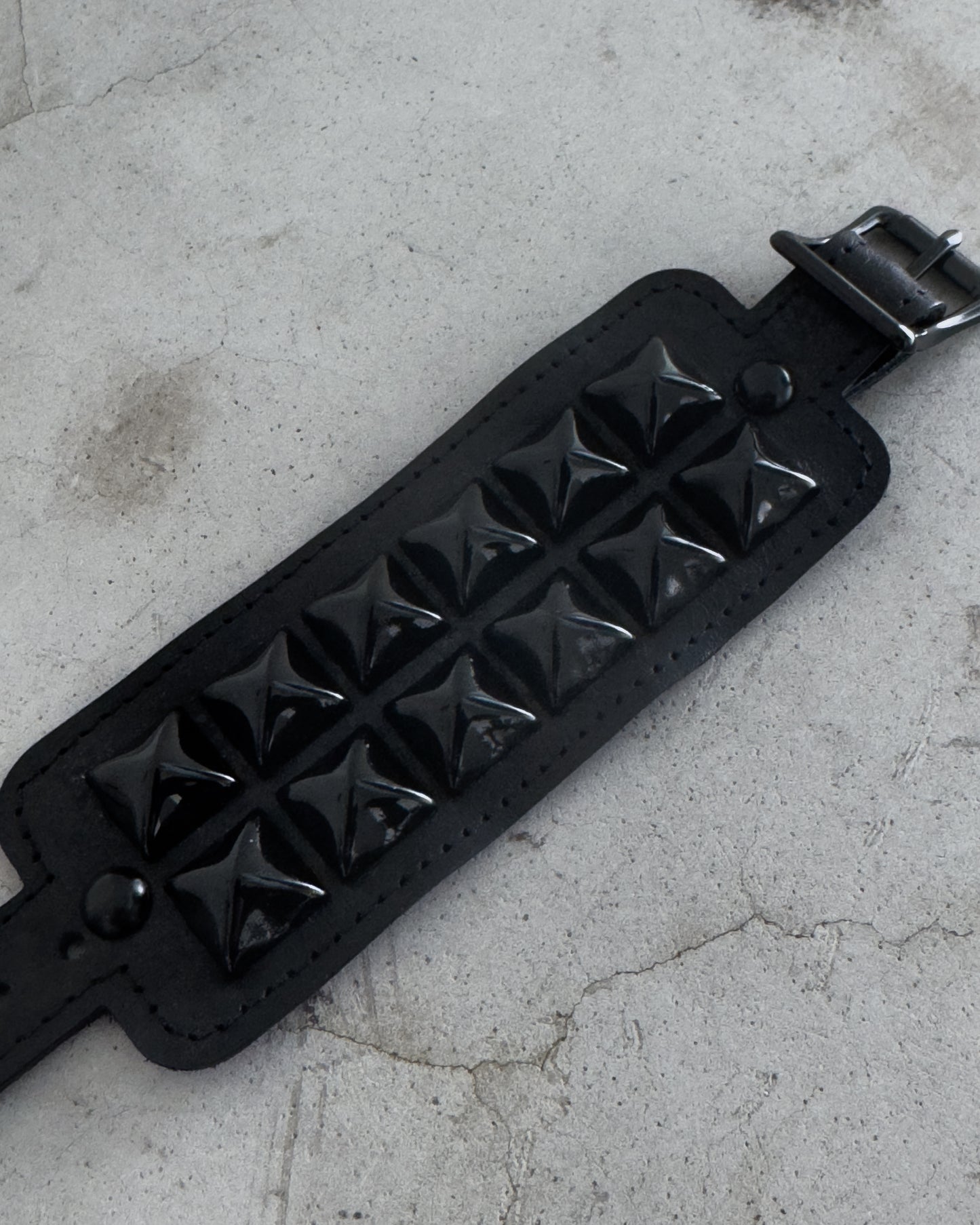 Waxed Studded Bracelet