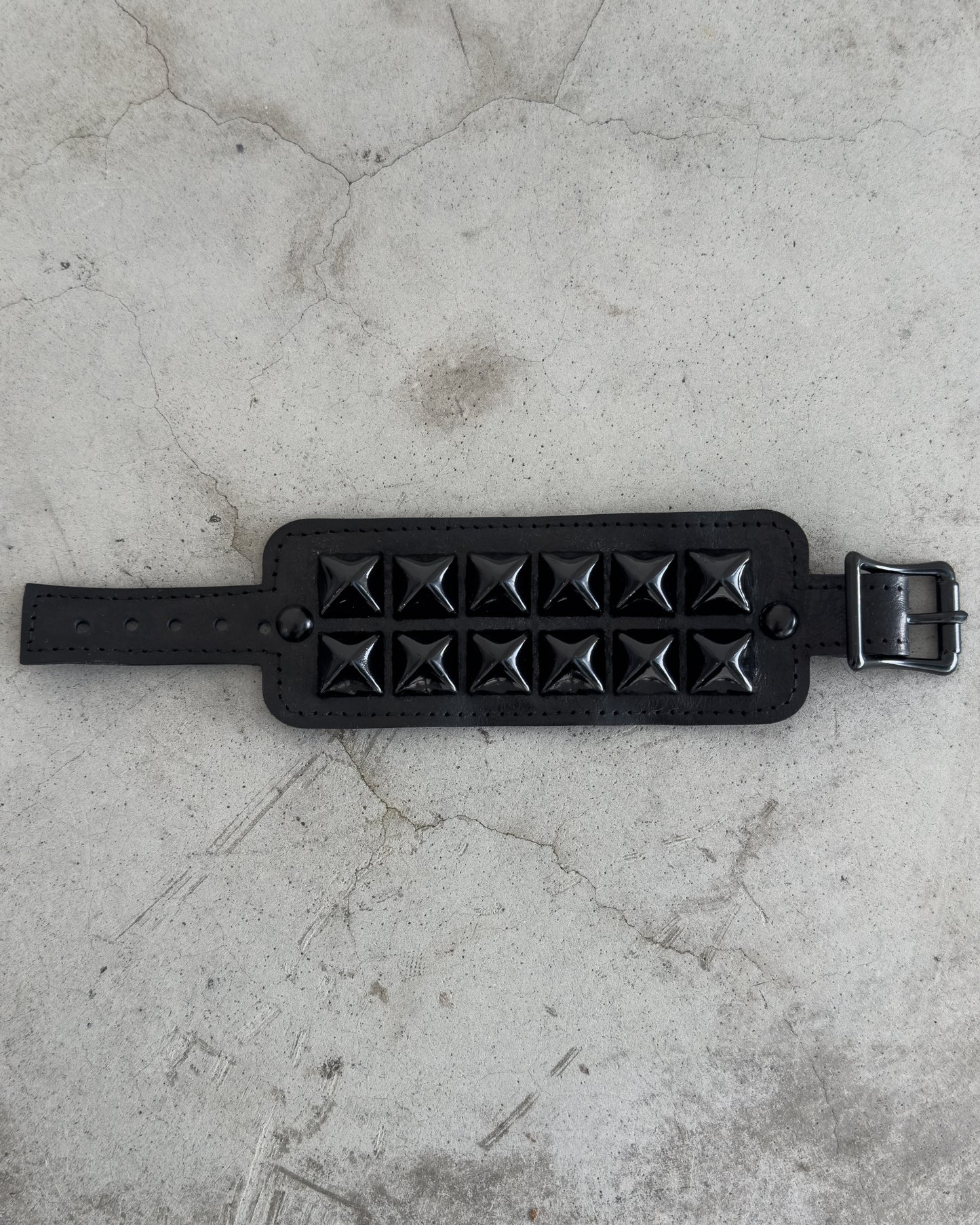 Waxed Studded Bracelet