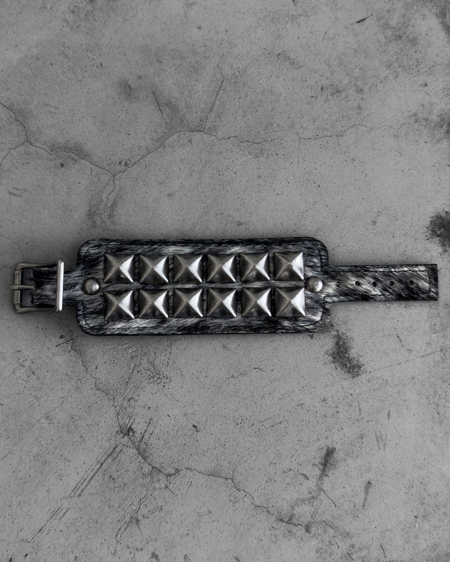 Cowhide Studded Bracelet