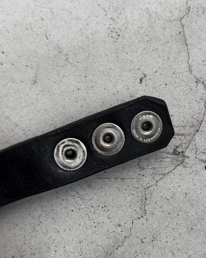 Engraved Pyramid Snap Bracelet