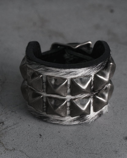 Cowhide Studded Bracelet